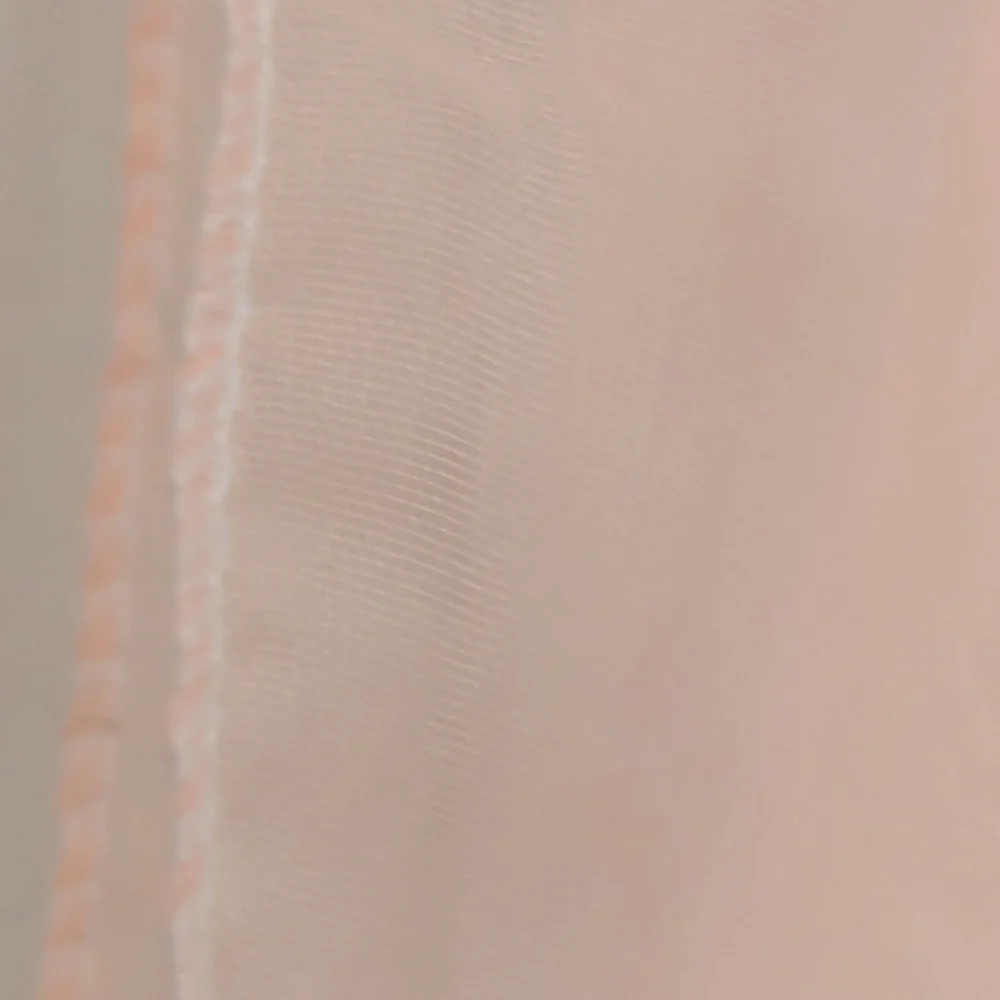 🩷 Vintage Creamy Peach Petal Pink Sheer Scarf No Tags Glamour 1940